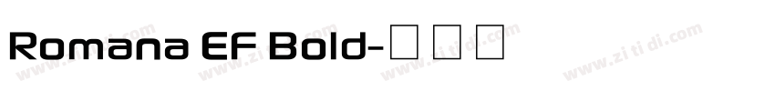 Romana EF Bold字体转换